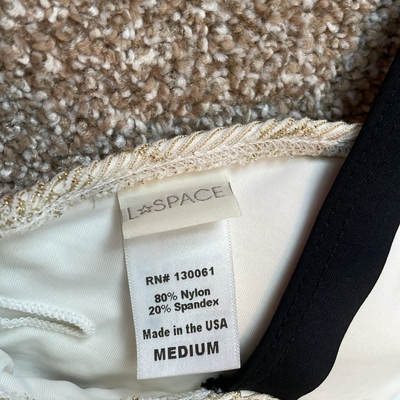 L space gold/white/black bikini top - Picture 4 of 4